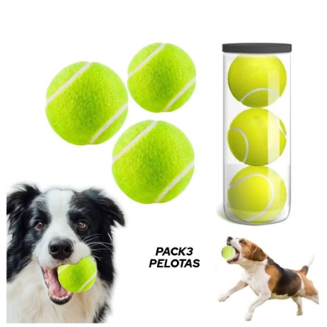 Pelota Pack Set Frontón 3 Pelotas Caucho